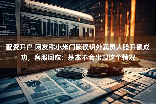 配资开户 网友称小米门锁误识外卖员人脸开锁成功，客服回应：基本不会出现这个情况